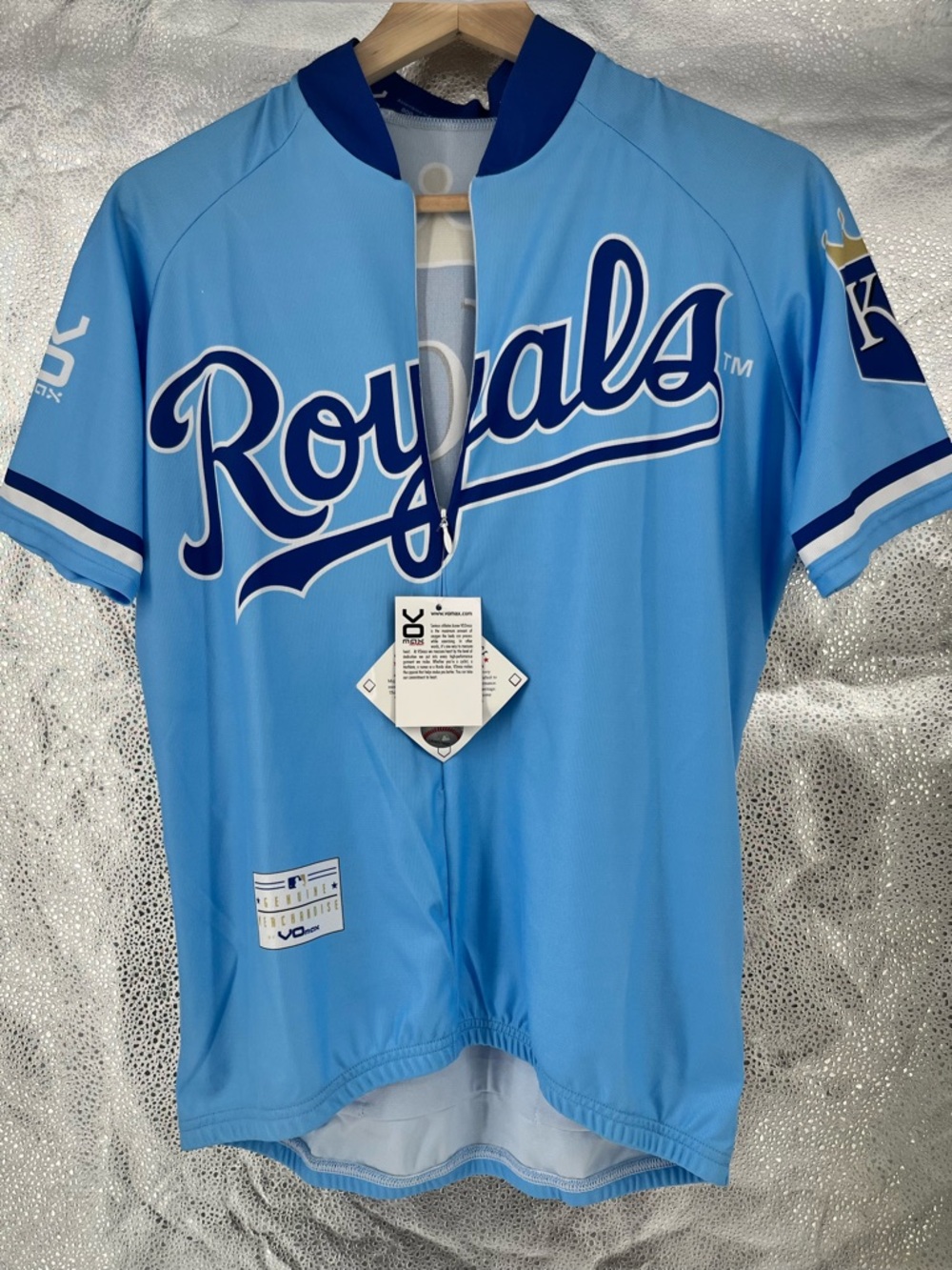 Vomax Kansas City Royals MLB Cycling Blue Jersey Men's Size S